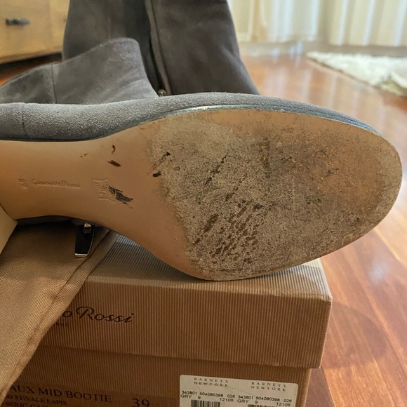 Gianvito Rossi Margaux mid bootie grey suede - Picture 6 of 7